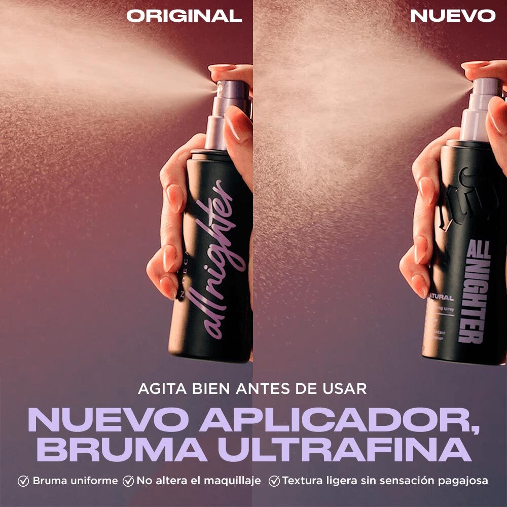 ALL NIGHTER SETTING SPRAY ORIGINAL (SPRAY FIJADOR DE MAQUILLAJE HIDRATANTE CON ACABADO NATURAL)